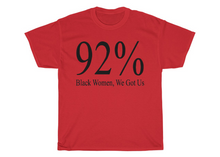 Load image into Gallery viewer, 92% Black Women, We Got Us T-shirt