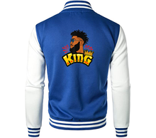Load image into Gallery viewer, Black King Letterman Jacket