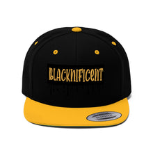 Load image into Gallery viewer, Blacknificient Black Snapback Hat