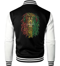 Load image into Gallery viewer, Rasta Lion Letterman Jacket