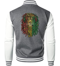 Load image into Gallery viewer, Rasta Lion Letterman Jacket