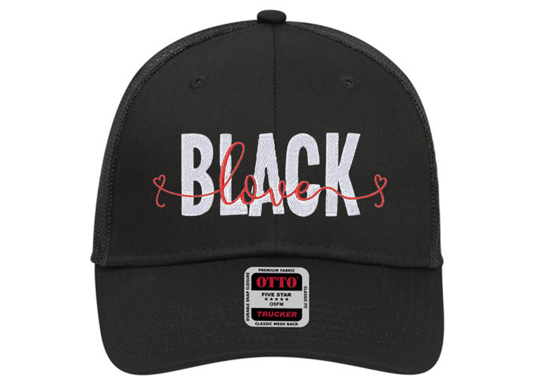 Black Love Trucker Hat