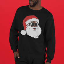 Load image into Gallery viewer, Black Santa Sweatshirt
