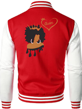 Load image into Gallery viewer, Black Queen Letterman
