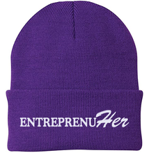 Load image into Gallery viewer, EntreprenuHer beanies are for women making boss moves.
