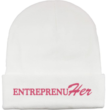 Load image into Gallery viewer, EntreprenuHer beanies are for women making boss moves.
